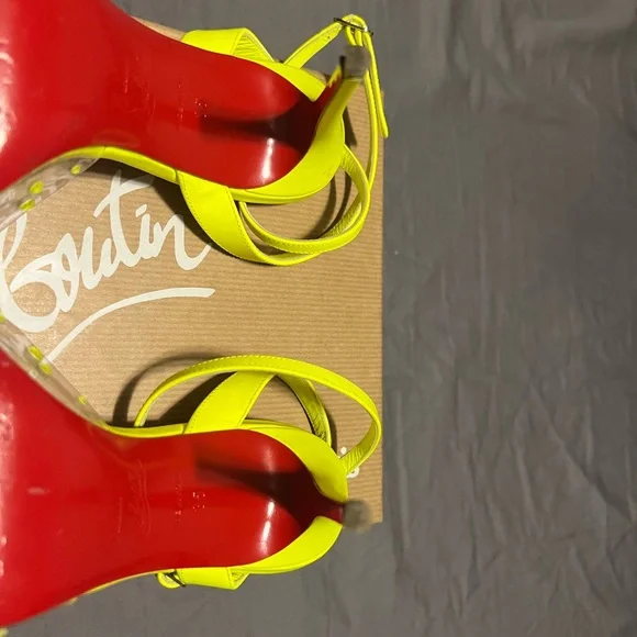 Christian Louboutin Fluorescent Crystal Strass Spikaqueen 100 size 35 - Picture 7 of 13